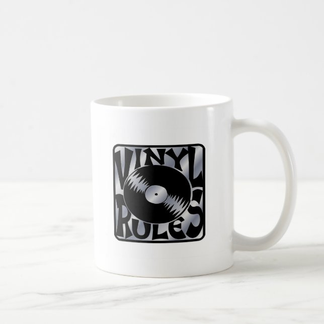 Vinyl Rules Coffee Mug (Right)