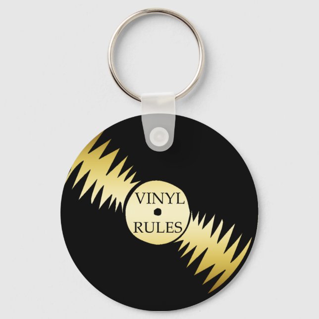 VINYL RULES KEY RING (Front)
