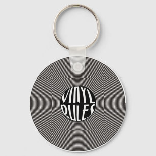 Vinyl Rules Key Ring
