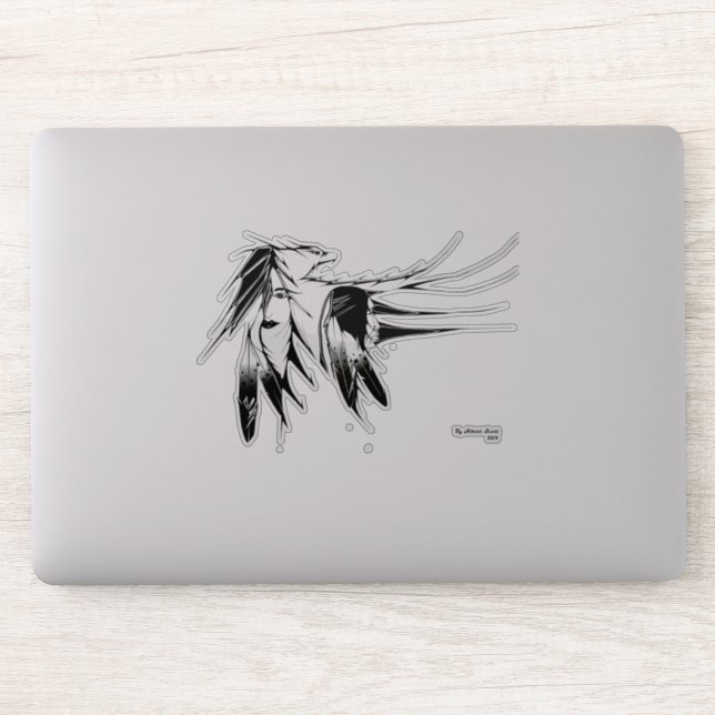 Vinyl sticker - Eagles wings (Computer)