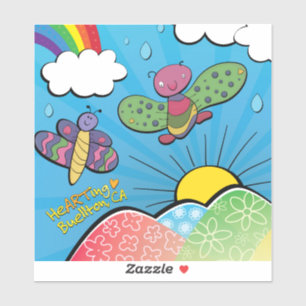 Vinyl Sticker - Loving the Rain - Buellton.Art 