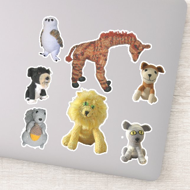 Vinyl Stickers - Animal Dolls (Detail)