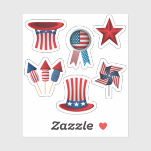 Vinyl Stickers scrapbook Patriotic American symbol
