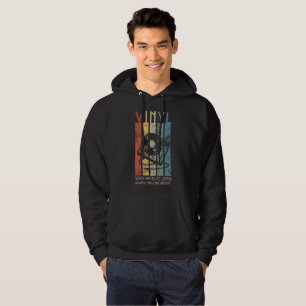 Vinyl Vibes – Always Finds the Groove Retro Music Hoodie