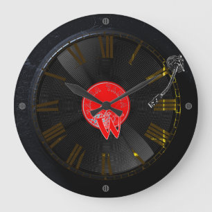 Vinyl Vibes Retro Turntable Clock