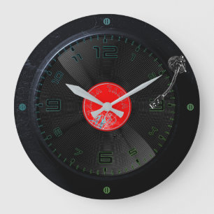 Vinyl Vibes Retro Wall Clock
