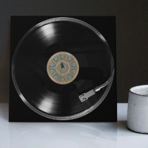 Vinyl Vintage Retro Record Design Ceramic Tile