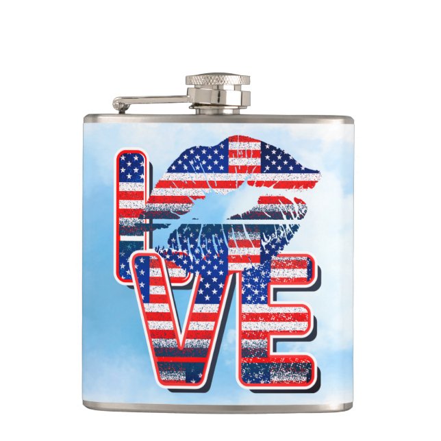 Vinyl Wrapped Flask, 6 oz. Flask (Front)