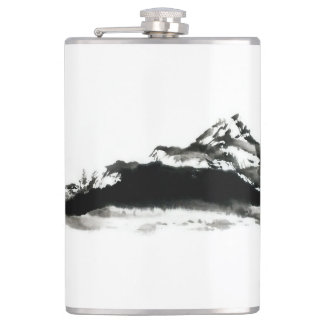 Vinyl Wrapped Flask "Black Mountain"