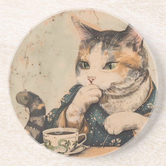 Vinyl Wrapped Flask Coaster (Front)