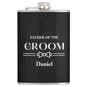 Vinyl Wrapped Flask-Father of The Groom Hip Flask