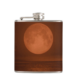 Vinyl Wrapped Flask moon by highsaltire