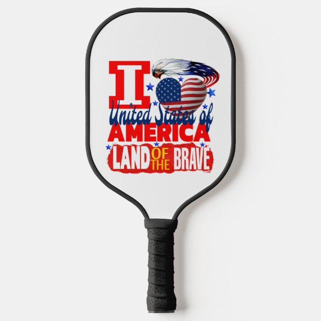 Vinyl Wrapped Flask Pickleball Paddle (Front)