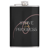Vinyl Wrapped Flask Strive For Progress