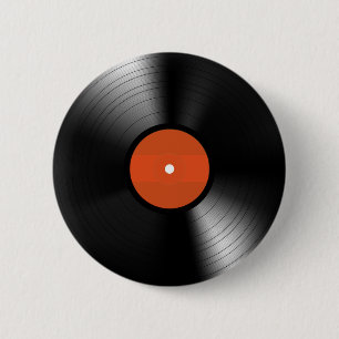 Vinyle Record 6 Cm Round Badge