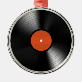 Vinyle Record Metal Ornament