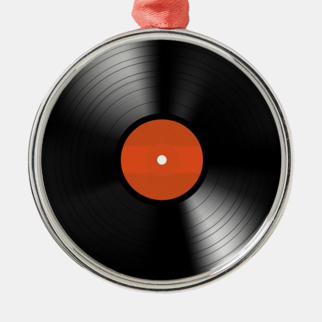 Vinyle Record Metal Ornament (Front)