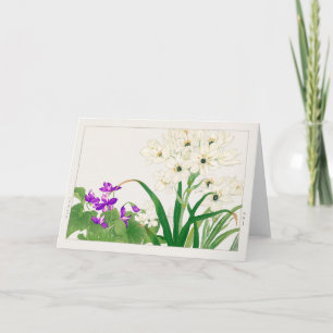 Viola, Arabian star flower by Tanigami Konan Card