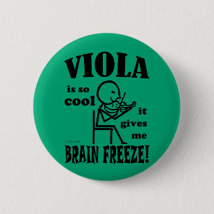Viola Brain Freeze 6 Cm Round Badge