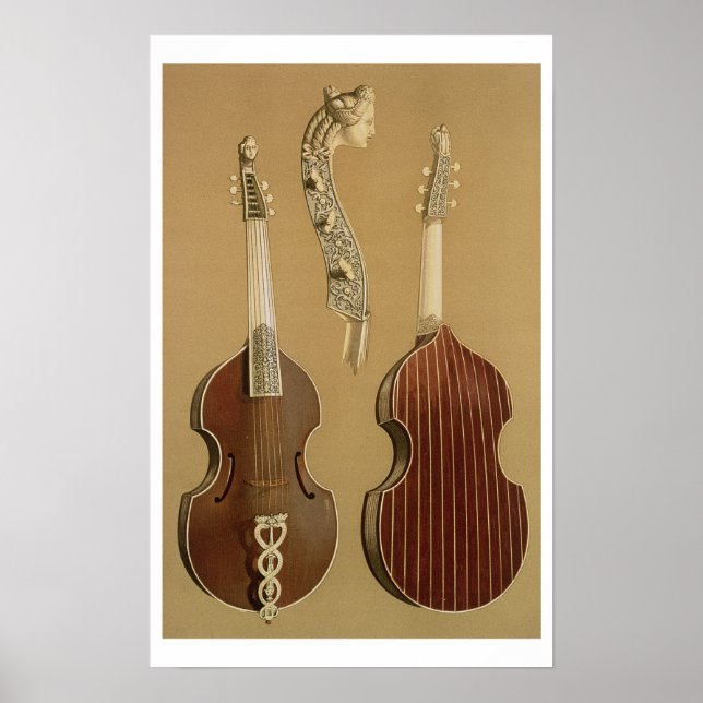 Viola da Gamba, or bass viol, by Joachim Tielke (1 Poster (Front)