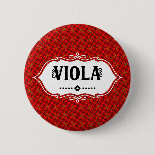 Viola Emblem 6 Cm Round Badge