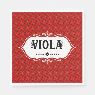 Viola Emblem Napkin