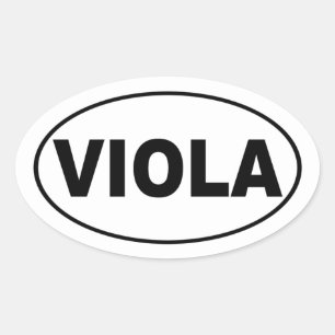 Viola Gift Oval Sticker