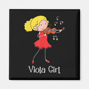 Viola Girl - Violist Symphony Band Jazz Music Love Magnet