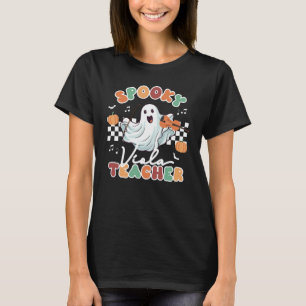 Viola Halloween Spooky Music Teacher T-Shirt