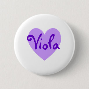 Viola in Purple 6 Cm Round Badge