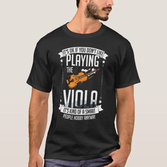 Viola Instrument Music Notes Player Lesson Beginne T-Shirt (Front)