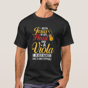 Viola Instrument Music Notes Player Lesson Beginne T-Shirt