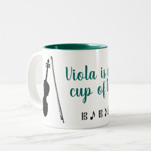 Viola is My Cup of Tea (green) Mug