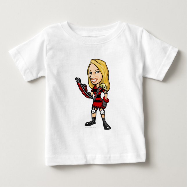 Viola Krawk Island Staff Player Baby T-Shirt (Front)