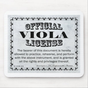 Viola License Mouse Pad