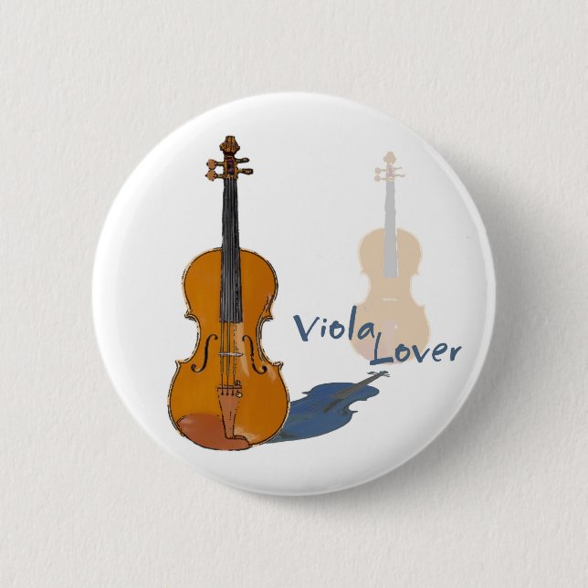 Viola Lover 6 Cm Round Badge (Front)
