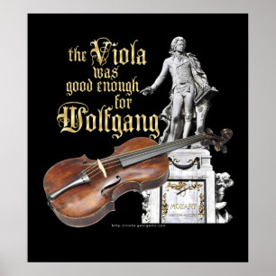 Viola & Mozart Poster