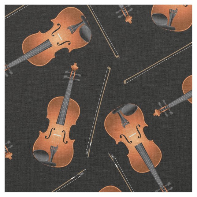 Viola Music Musician Room Decor Fabric (Close Up)