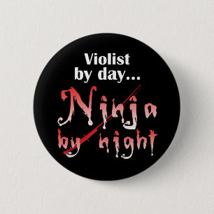 Viola Ninja 6 Cm Round Badge