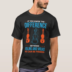 Viola Play Viola Music Violist Player Orchestra Vi T-Shirt