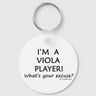 Viola Player Excuse Key Ring