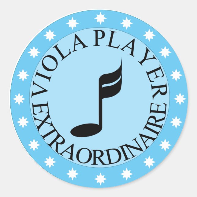 Viola Player Extraordinaire Sticker (Front)