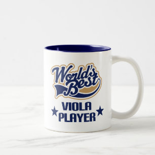 Viola Player Gift (Worlds Best) Two-Tone Coffee Mug