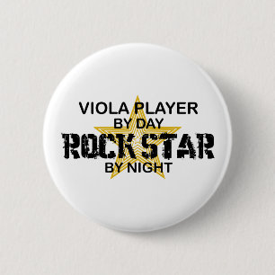 Viola Rock Star by Night 6 Cm Round Badge