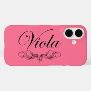 Viola Script T-Shirt iPhone 16 Case