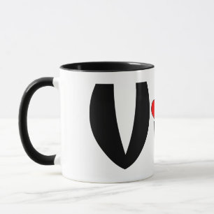Viola Small Heart Mug