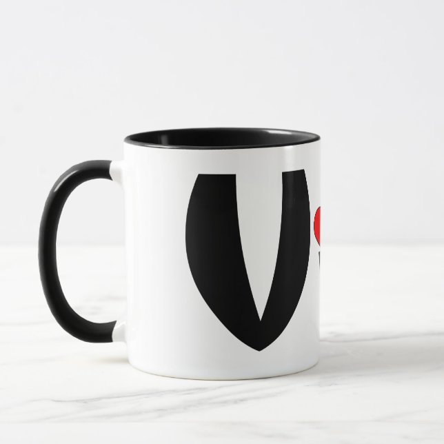 Viola Small Heart Mug (Left)