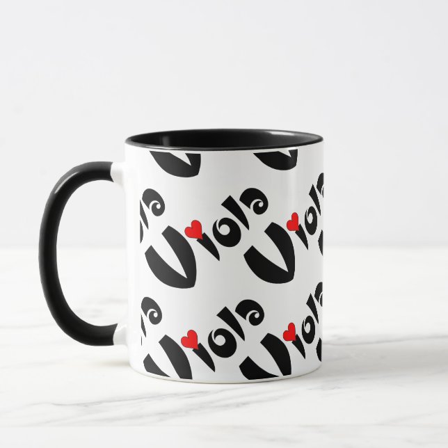 Viola Small Heart Mug (Left)