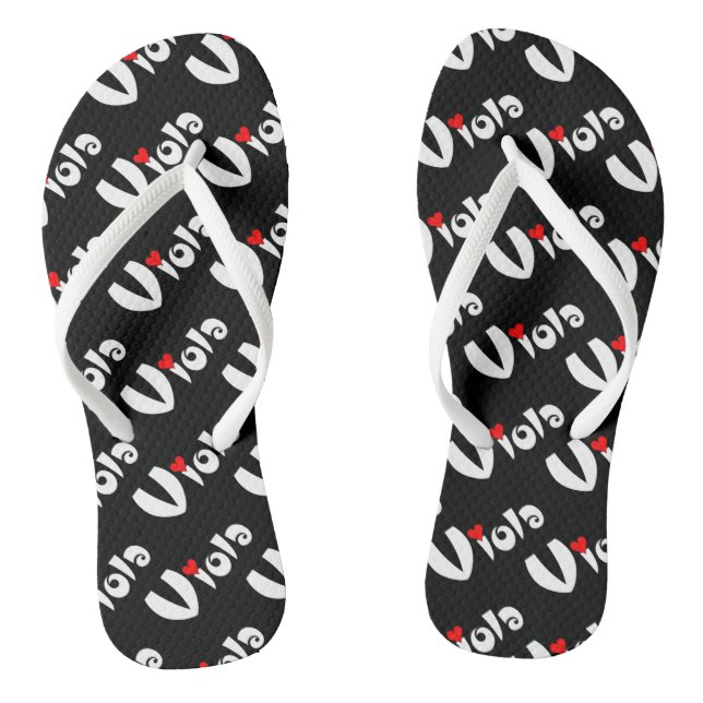 Viola Small Heart Thongs (Footbed)