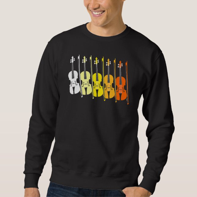 Viola Team  music teacher  musician  sunset colour Sweatshirt (Front)